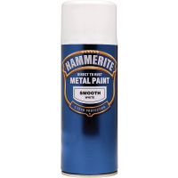 Hammerite Direct to Rust Metal Paint Smooth White 400ml Spray