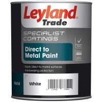 Leyland Smooth Metal Paint White 750ml