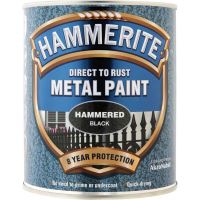 Hammerite Direct to Rust Hammered Metal Paint Black