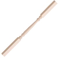 White Primed Edwardian Stair Spindle 41 x 895mm
