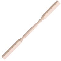 White Primed Edwardian Stair Spindle 41 x 895mm