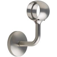 Rothley Handrail Connecting Wall Bracket Brushed Nickel 