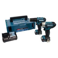 Makita 12V Combi Drill & Impact Driver Twin Pack With 2 x 2Ah Batteries