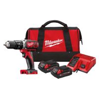 Milwaukee 18V Combi 2x2Ah Batt M18 BPD-202B With Storage Bag