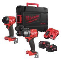 Milwaukee M18 FUEL Combi Drill & Impact Driver Twin Pack 2 x 5Ah