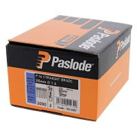 Paslode IM65 STRAIGHT Brad Fuel Pack F16 x 25mm Galvanised (Qty 2000 & 2 Fuel Cells)