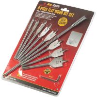 Am-Tech 8 Piece Flat Wood Bit Set