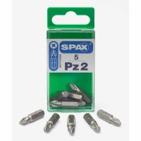 Spax Standard Driver Bits PZ2 25mm (PK 5)