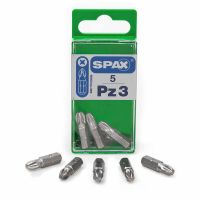 Spax Standard Driver Bits PZ3 25mm (PK 5)