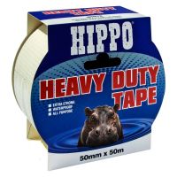 Hippo White Heavy Duty Tape 50mm x 50m