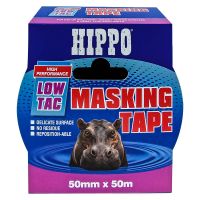 Hippo Low Tac Masking Tape 50mm x 50m