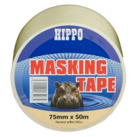 Hippo Masking Tape 75mm x 50m