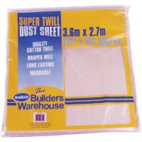 Cotton Twill Dust Sheet 3.6 x 2.7m (12' x 9')
