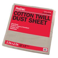 Cotton Twill Dust Sheet 3.6 x 2.7m (12' x 9')