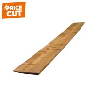 Treated Brown Feather Edge Fence Board 125 x 22mm x 1800mm FSC®