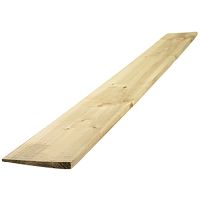 Treated Green Feather Edge Fence Board 125 x 22mm x 1.8m FSC®