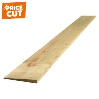Treated Green Feather Edge Fence Board 125 x 22mm x 1800mm FSC®