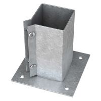PowaPost 100mm Galvanised Bolt-Down Shoe