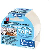 Sylglas Clear Weatherproofing Tape 50mm x 6m