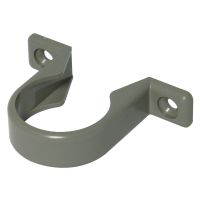 FloPlast 32mm Grey Solvent Weld Pipe Clips Pack of 3