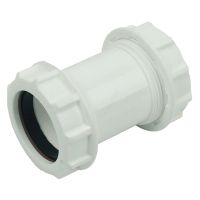 FloPlast 32mm White Compression Straight Coupler