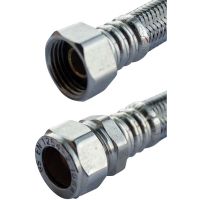 Flexible Tap Connector 15mm x ½" x 300mm (12.5mm Bore)