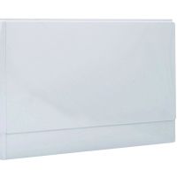 Reinforced White Acrylic End Bath Panel 800mm