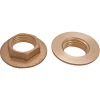 Brass Back Nut ½" Pack 2