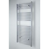 Curved Chrome Heated Towel Rail 1150mm x 500mm