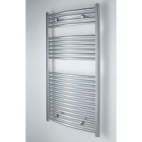 Curved Chrome Heated Towel Rail 1150mm x 600mm