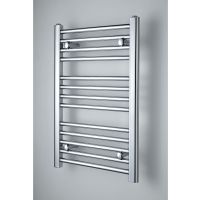 Flat Chrome Heated Towel Rail 700mm x 450mm