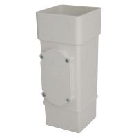FloPlast White 65mm Square Downpipe Access Pipe