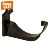 FloPlast Black 112mm Half Round Gutter Fascia Bracket