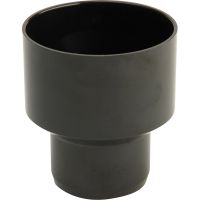 Black Half Round Spigot Reducer 68mm To 50mm