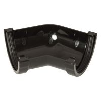 FloPlast Black Miniflo 76mm Half Round 135° Gutter Angle