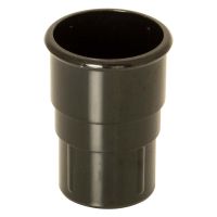 FloPlast Black Miniflo 50mm Round Downpipe Socket