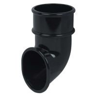 FloPlast Black Miniflo 50mm Round Downpipe Shoe