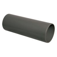 FloPlast Anthracite Grey Round Downpipe 68mm x 4m