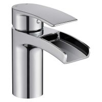 Francis Pegler Cascada Waterfall Basin Mixer Tap with Clicker Waste
