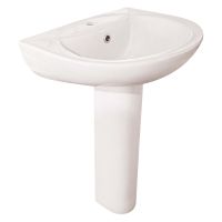Pimlico 1 Tap Hole 530mm Basin & Pedestal Pack