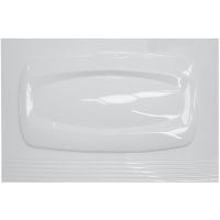 Oval Design White Acrylic End Bath Panel 700mm