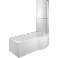 Luxury P Shape Right Hand Shower Bath 1700mm