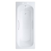 Lecico Atlas Anti-Slip Steel Bath With Grips 1500 x 700mm