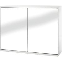 Croydex Simplicity Double Mirror Door Bathroom Cabinet