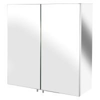 Croydex Avon Stainless Steel Double Mirror Door Bathroom Cabinet