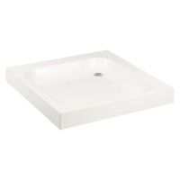 Classic Height Stone Resin White Shower Tray 760 x 760mm
