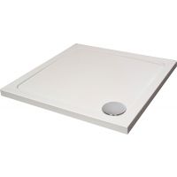 Low Profile Stone Resin White Shower Tray 760 x 760mm