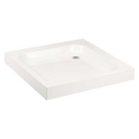 Classic Height Stone Resin White Shower Tray 900 x 900mm