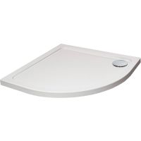 Low Profile Stone Resin White Quadrant Shower Tray 900 x 900mm