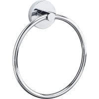 Croydex Romsey Flexi-Fix Towel Ring Chrome